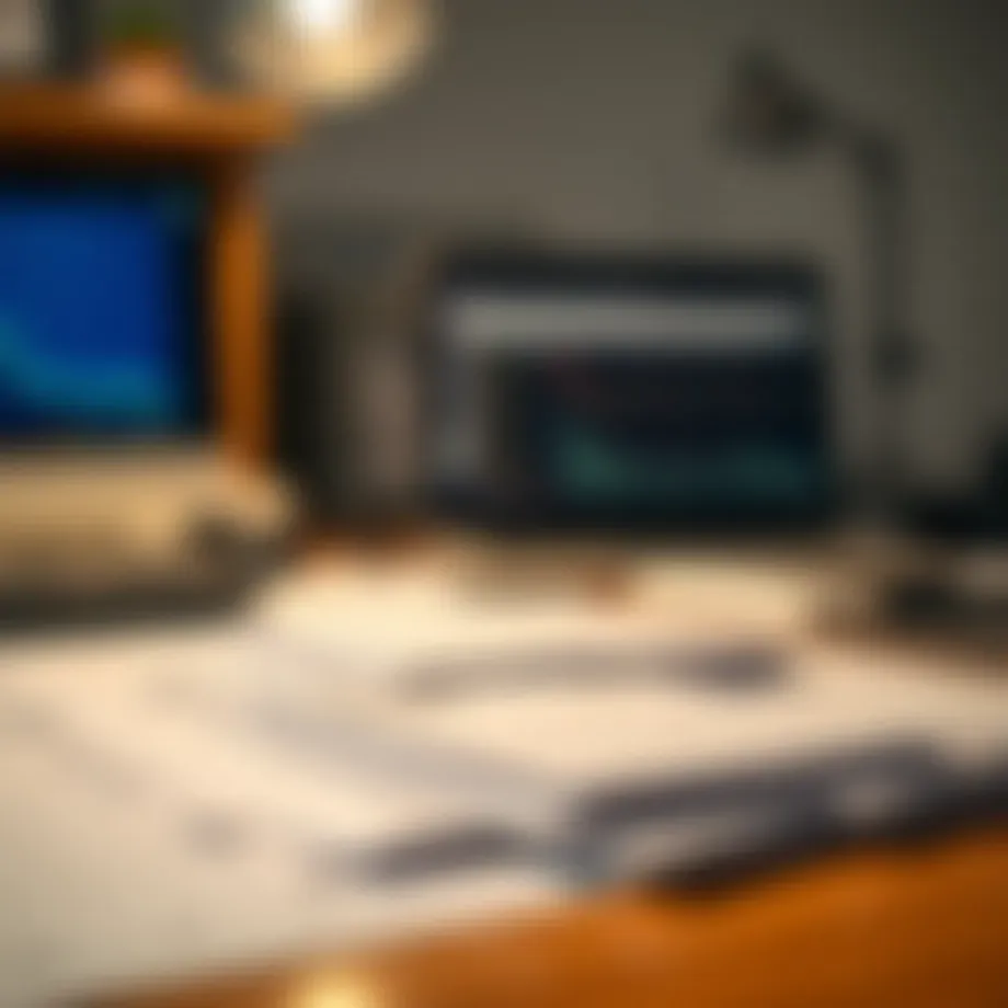 Organized Receipts on a Desk