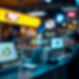 Illustration depicting various financial services