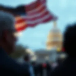 A visual representation of the tension between freedom and government control.