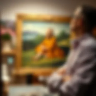 Understanding Market Trends in Art Valuation Art expert analyzing market trends