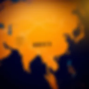 Geographical Representation of BRICS Nations Map highlighting BRICS countries