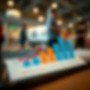 Graph showing career advancement opportunities in high-paying firms.