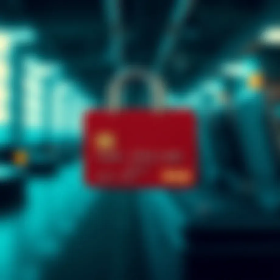 A visual representation of credit card security features