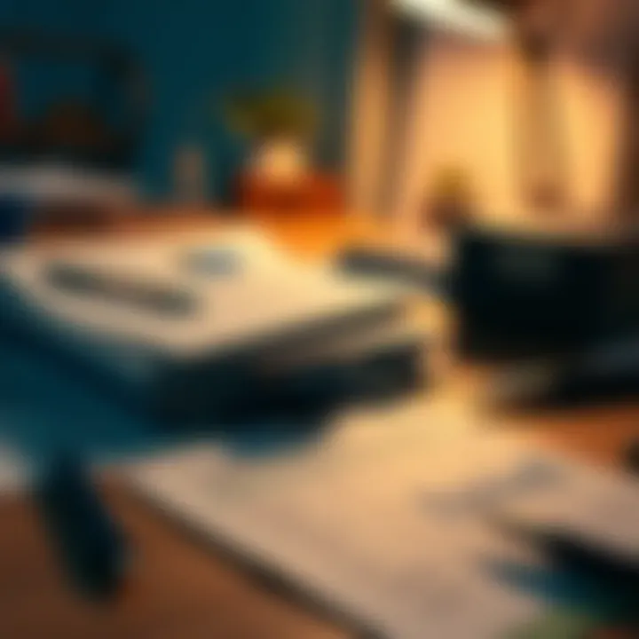 Financial Readiness Planning Financial documents and budget planning on a desk