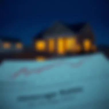 Graph illustrating historical trends in mortgage rates