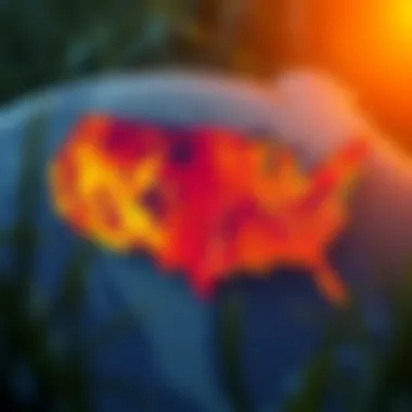 Map showcasing solar potential across different regions