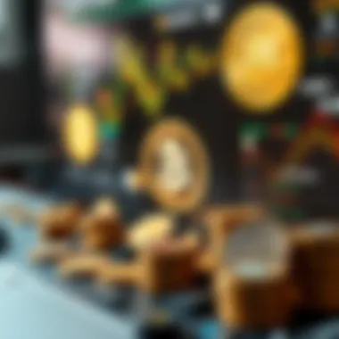 Diverse Cryptocurrency Platforms Visualization Visual representation of diverse cryptocurrency platforms