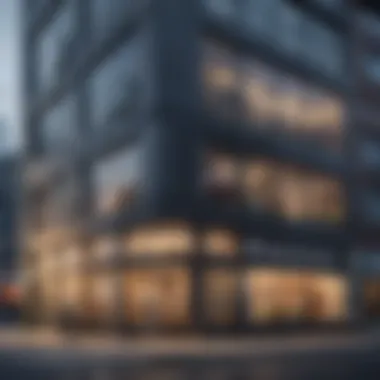 Diverse Commercial Architecture A modern commercial property showcasing diverse architecture