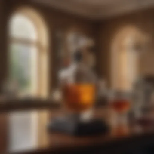 Elegant display of exclusive products in a luxurious setting