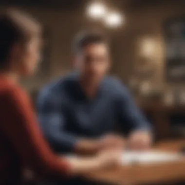 Understanding Your Refinancing Options A financial advisor discussing loan options with a client