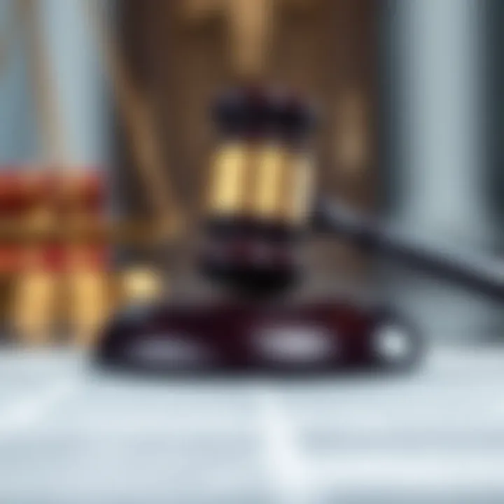 Gavel symbolizing legal authority and enforcement