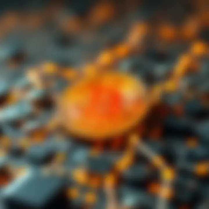 Blockchain Technology and NFTs Visual representation of blockchain technology underpinning NFTs