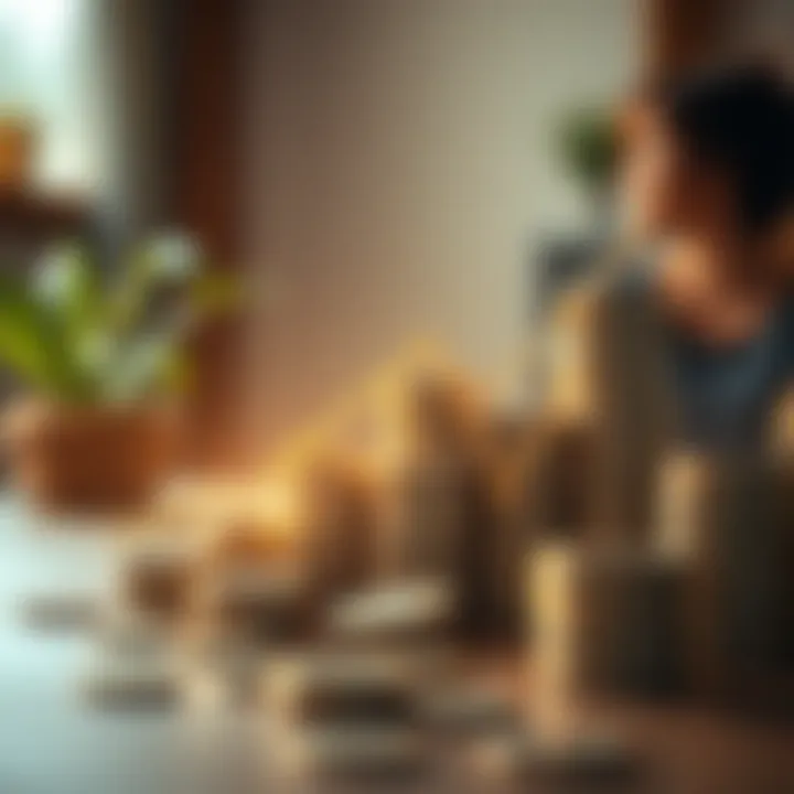 Growth of Retirement Savings Visual representation of retirement savings growth