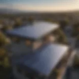 Solar panels installed on a residential rooftop