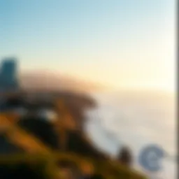 Scenic view of California coastline