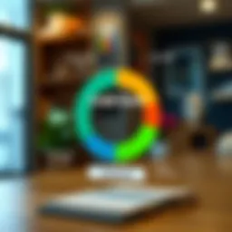 Visual representation of company credit score components