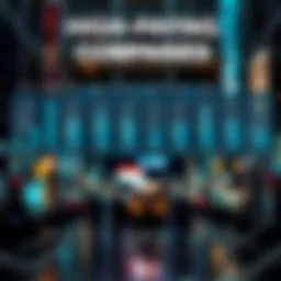 Visual representation of high-paying companies in various sectors.