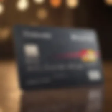 A close-up of a credit card with rewards features highlighted