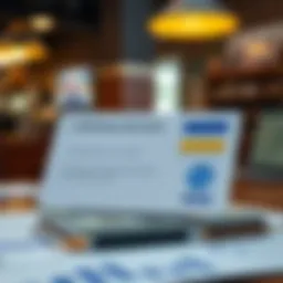 Business checking account concept with a focus on credit scores