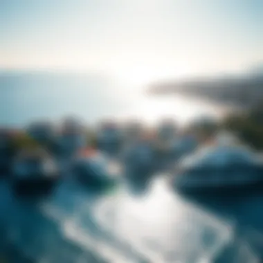 Aerial Perspective of Coastal Properties in Costa del Sol Aerial view of Costa del Sol showcasing stunning coastal properties