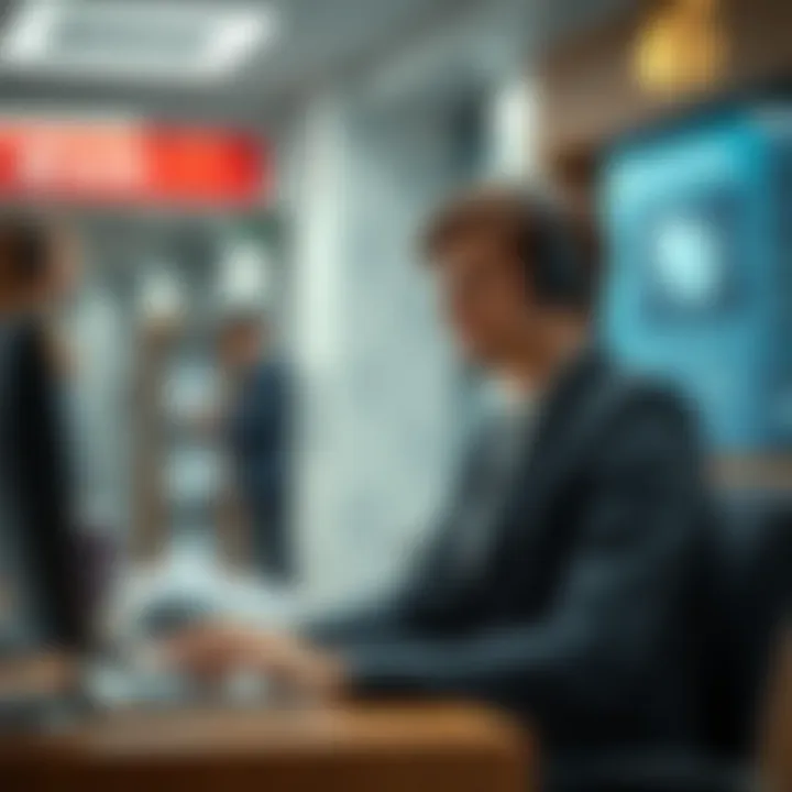 Customer support options for online banking