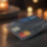 Credit card with low balance and monthly payment reminder