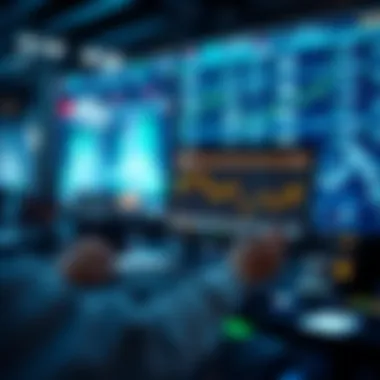 The Future of Technology in Financial News A futuristic representation of technology impacting finance