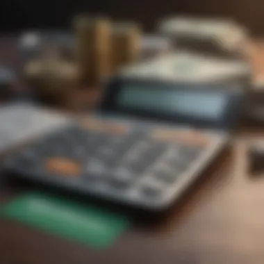 Individual using the calculator for financial planning