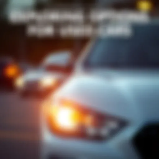 Illustration of used car insurance coverage options