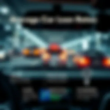 An infographic illustrating factors influencing car loan rates.