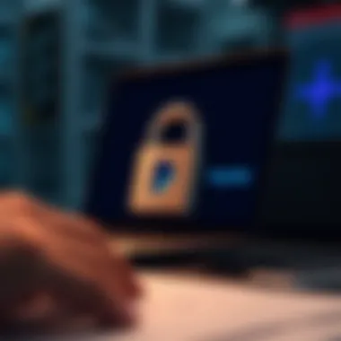 Visualization of locked account security measures