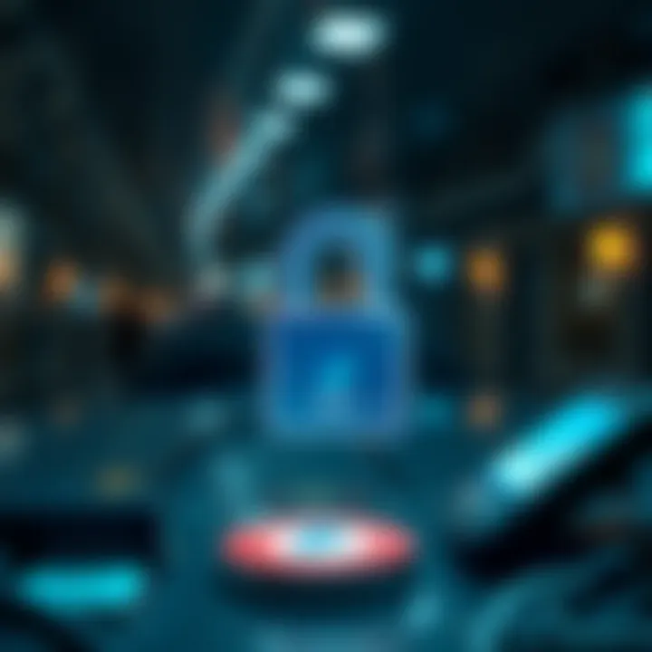 Graphic representation of user rights in digital finance